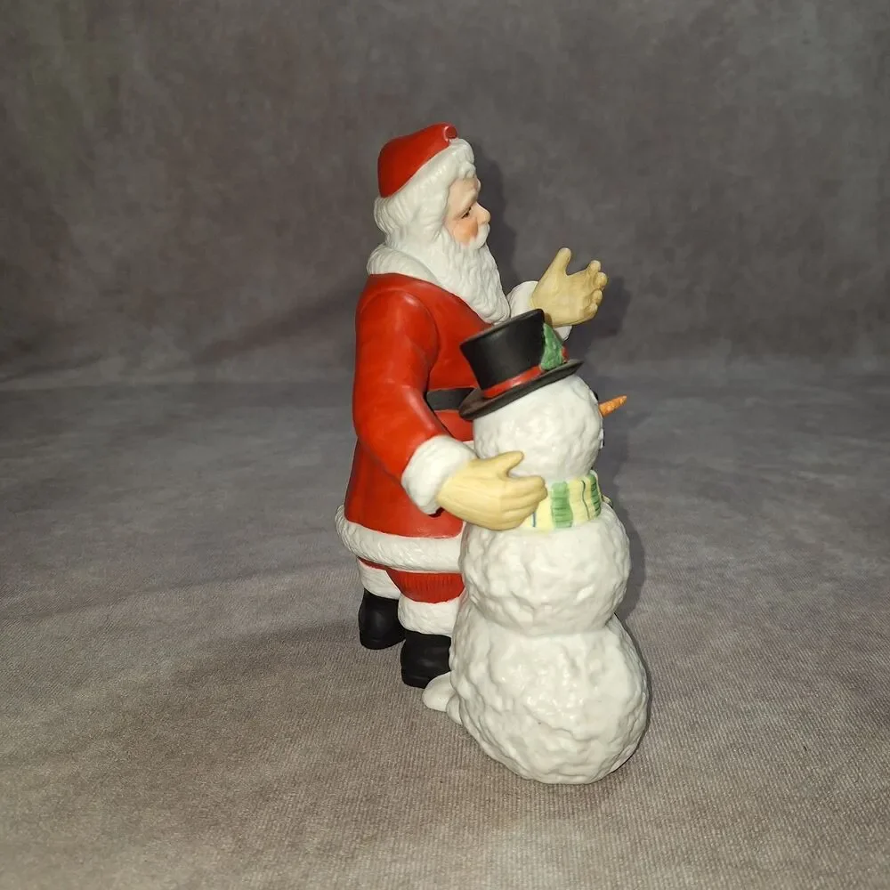 Lenox 1999 Christmas Santa & Snowman Collection Fine Porcelain Limited Edition